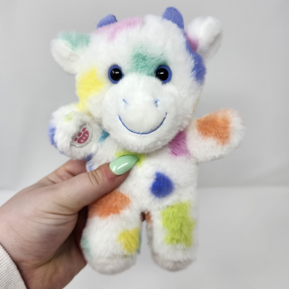 Build-a-bear Colorful Cow Plush B.A.B